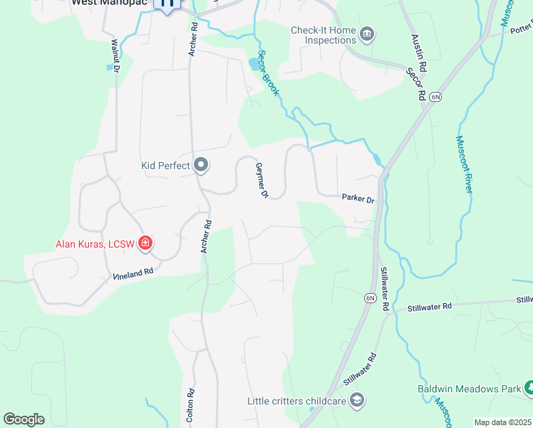 map of restaurants, bars, coffee shops, grocery stores, and more near 11 Betsy Road in Mahopac