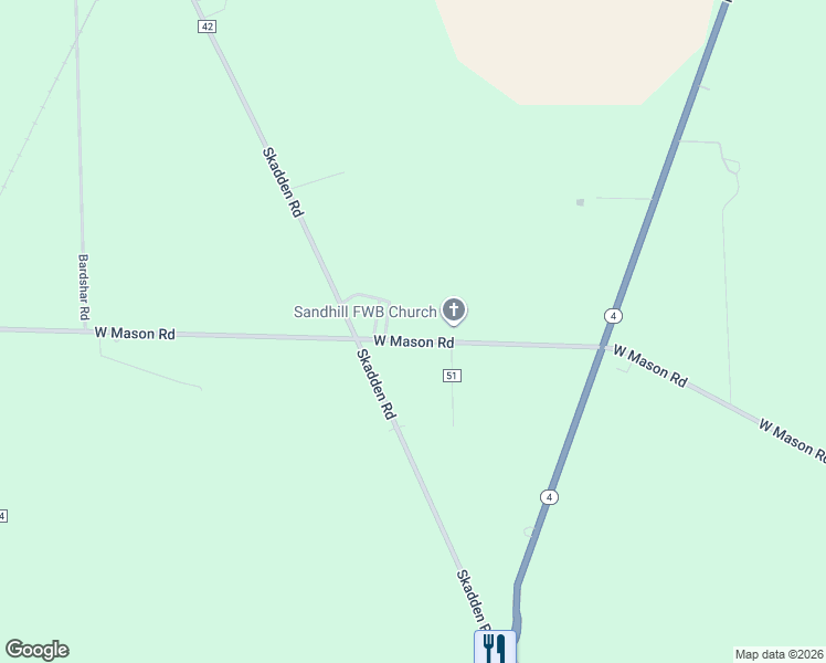 map of restaurants, bars, coffee shops, grocery stores, and more near 7716 West Mason Road in Sandusky