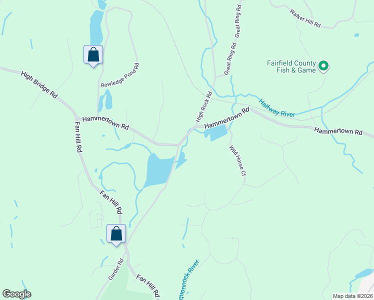 map of restaurants, bars, coffee shops, grocery stores, and more near 427 Hammertown Road in Monroe