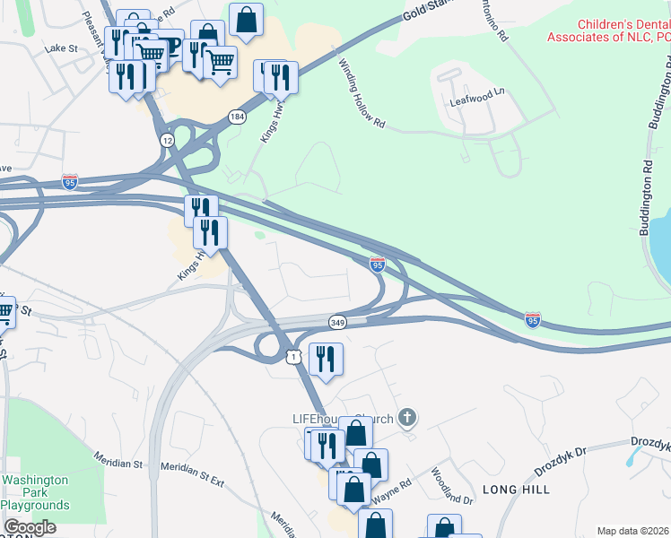 map of restaurants, bars, coffee shops, grocery stores, and more near 71 Birch Street in Groton
