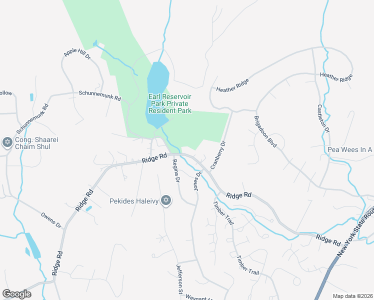 map of restaurants, bars, coffee shops, grocery stores, and more near 190 Ridge Road in Woodbury
