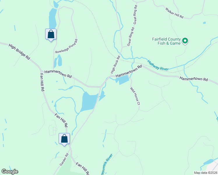 map of restaurants, bars, coffee shops, grocery stores, and more near 427 Hammertown Road in Monroe