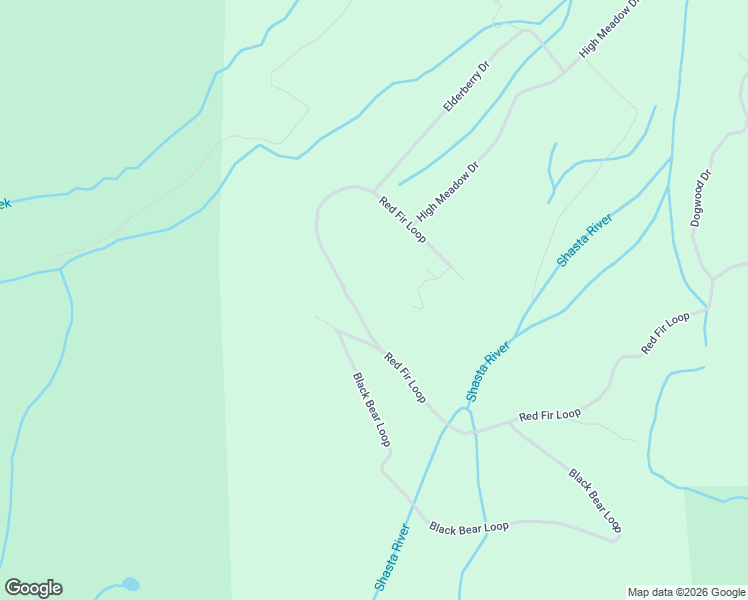 map of restaurants, bars, coffee shops, grocery stores, and more near 3804 Red Fir Loop in Weed