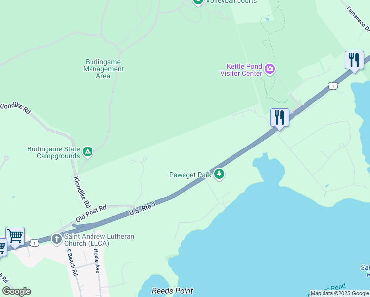 map of restaurants, bars, coffee shops, grocery stores, and more near 5501B Post Road in Charlestown
