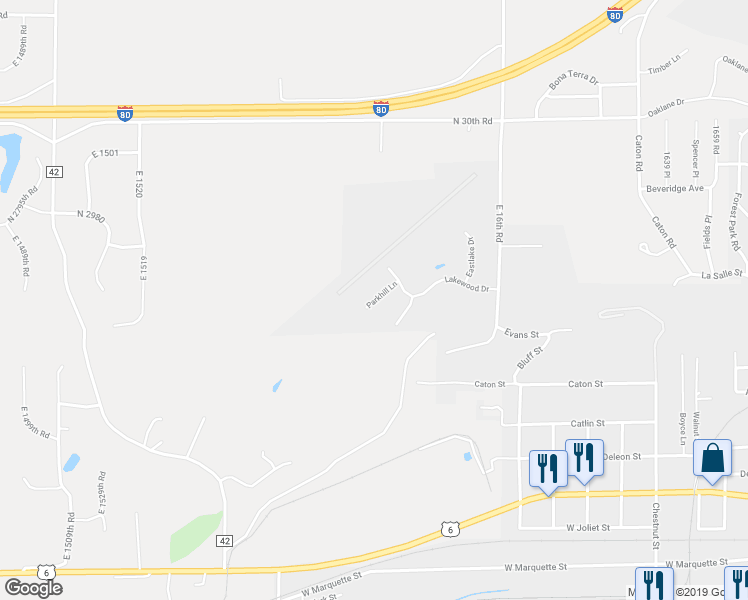 map of restaurants, bars, coffee shops, grocery stores, and more near 1928 Parkhill Lane in Ottawa
