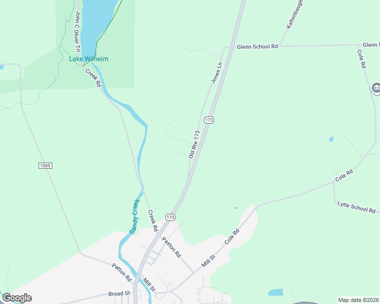 map of restaurants, bars, coffee shops, grocery stores, and more near 3503 Sandy Lake New Lebanon Road in Sandy Lake