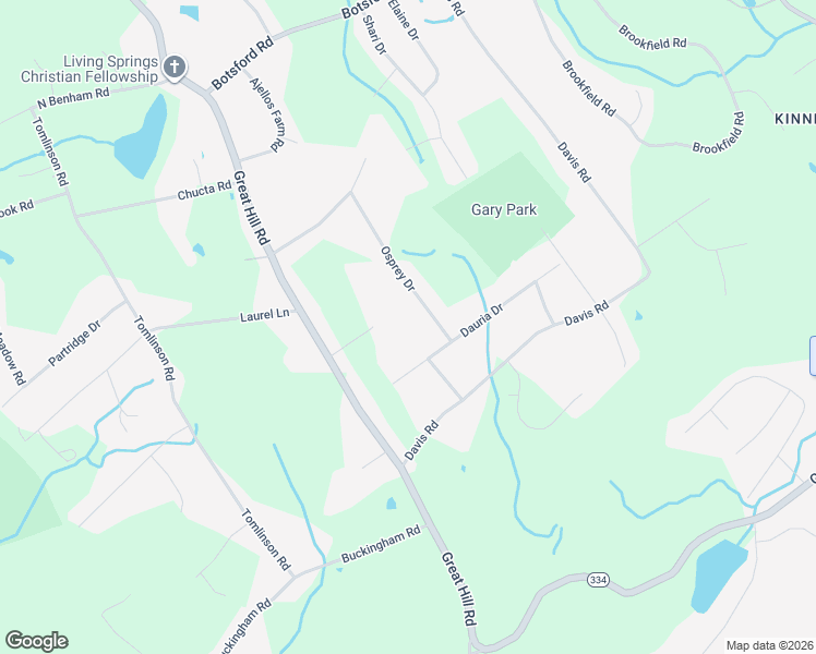 map of restaurants, bars, coffee shops, grocery stores, and more near 3 Osprey Drive in Seymour