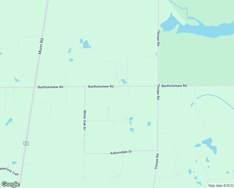 map of restaurants, bars, coffee shops, grocery stores, and more near 10511 Bartholomew Road in Chagrin Falls