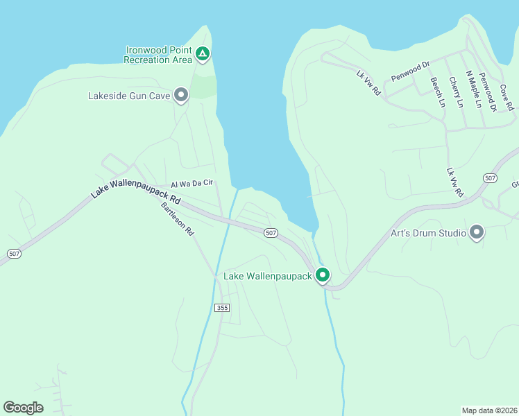 map of restaurants, bars, coffee shops, grocery stores, and more near Alwada East Road in Pike County