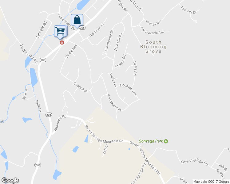 map of restaurants, bars, coffee shops, grocery stores, and more near 30 Dallas Drive in Monroe