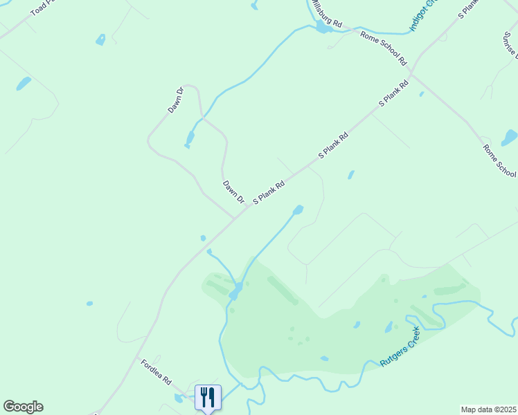 map of restaurants, bars, coffee shops, grocery stores, and more near 368 South Plank Road in Westtown