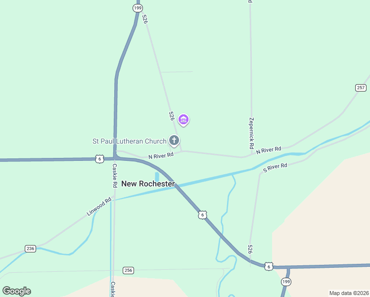 map of restaurants, bars, coffee shops, grocery stores, and more near 5667 North River Road in Pemberville