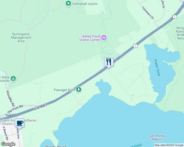 map of restaurants, bars, coffee shops, grocery stores, and more near 5449 Post Road in Charlestown