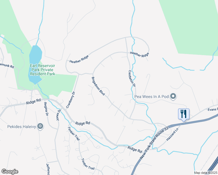 map of restaurants, bars, coffee shops, grocery stores, and more near 9 Oldwyck Crescent in Woodbury