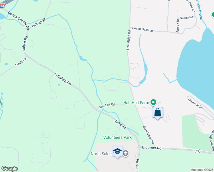 map of restaurants, bars, coffee shops, grocery stores, and more near 45 Stallion Trail in Brewster