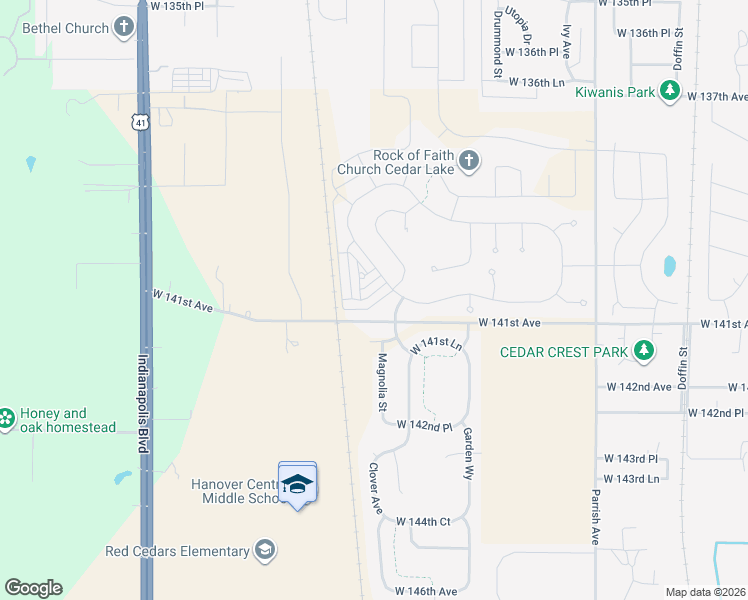 map of restaurants, bars, coffee shops, grocery stores, and more near 10413 Irongate Court in Cedar Lake