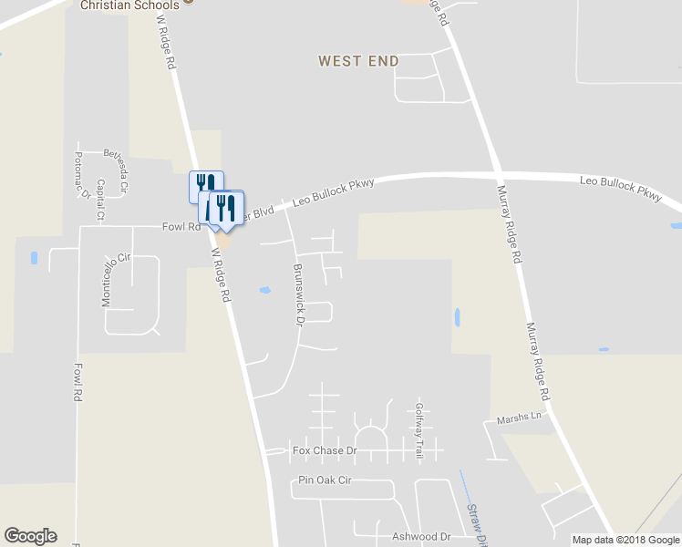 map of restaurants, bars, coffee shops, grocery stores, and more near 133 Warwick Drive in Elyria