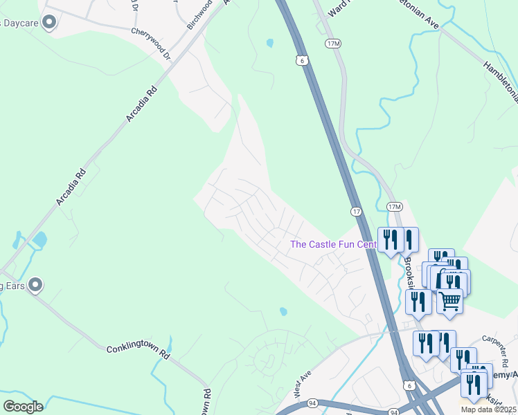 map of restaurants, bars, coffee shops, grocery stores, and more near 4013 Peach Lane in Chester