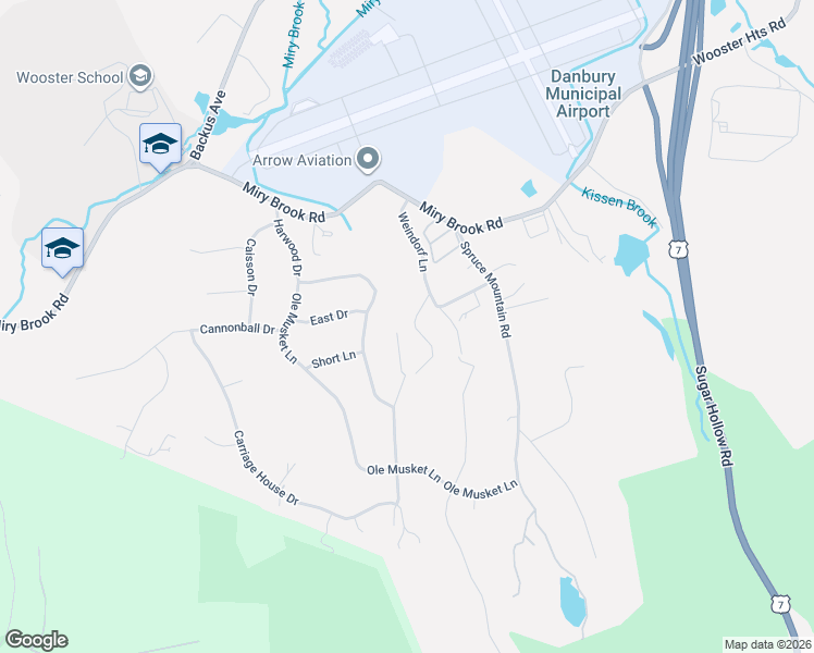 map of restaurants, bars, coffee shops, grocery stores, and more near 15A Weindorf Lane in Danbury