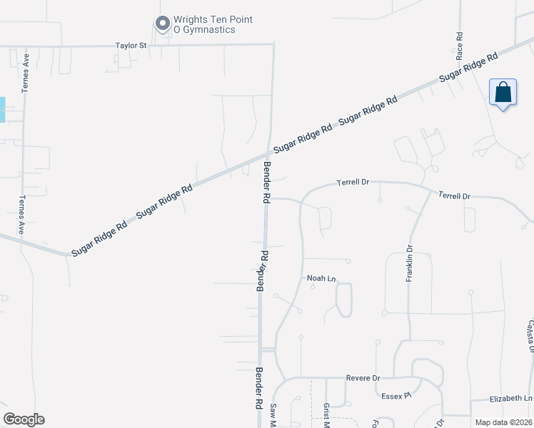 map of restaurants, bars, coffee shops, grocery stores, and more near 8835 Bender Road in North Ridgeville