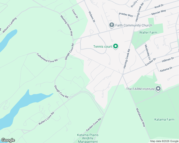 map of restaurants, bars, coffee shops, grocery stores, and more near 8 Young Street in Edgartown