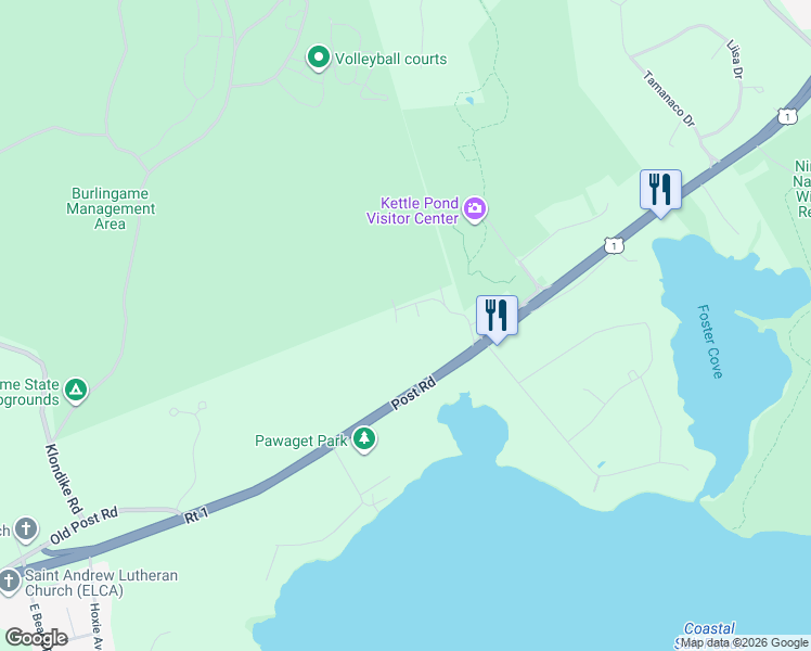 map of restaurants, bars, coffee shops, grocery stores, and more near 190 Land Harbor Drive in Charlestown