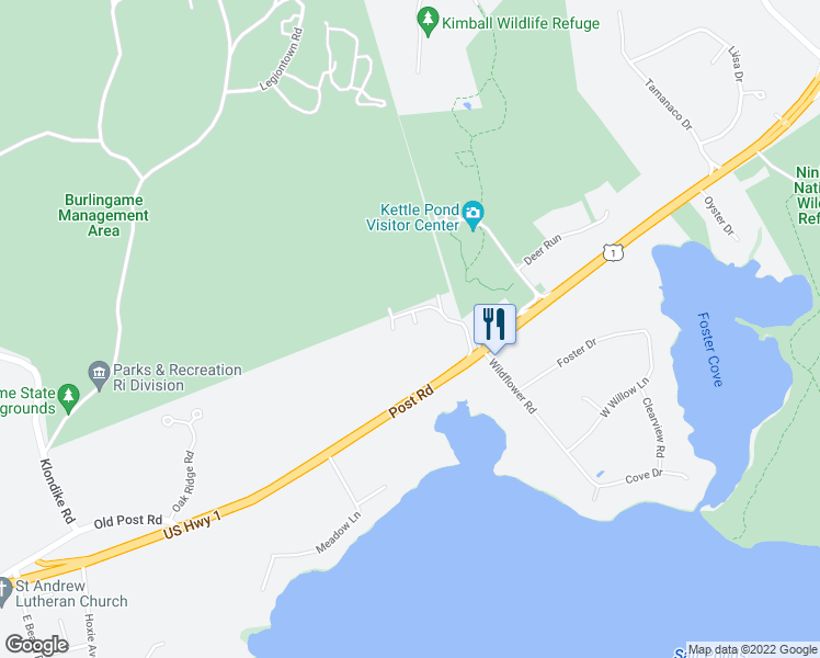 map of restaurants, bars, coffee shops, grocery stores, and more near 144 Land Harbor Drive in Charlestown