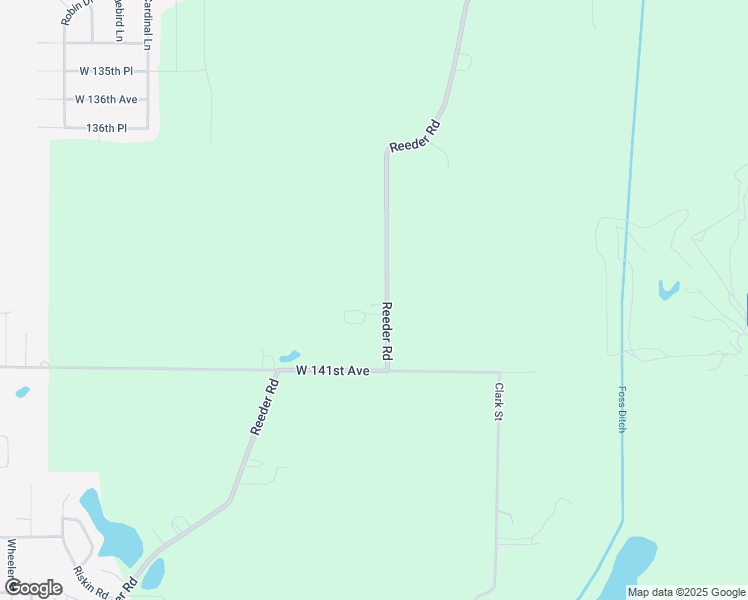 map of restaurants, bars, coffee shops, grocery stores, and more near 13930 Reeder Road in Crown Point