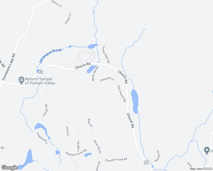 map of restaurants, bars, coffee shops, grocery stores, and more near 15 Crescent Lane in Putnam Valley