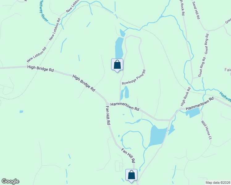 map of restaurants, bars, coffee shops, grocery stores, and more near 3 Rowledge Pond Road in Monroe