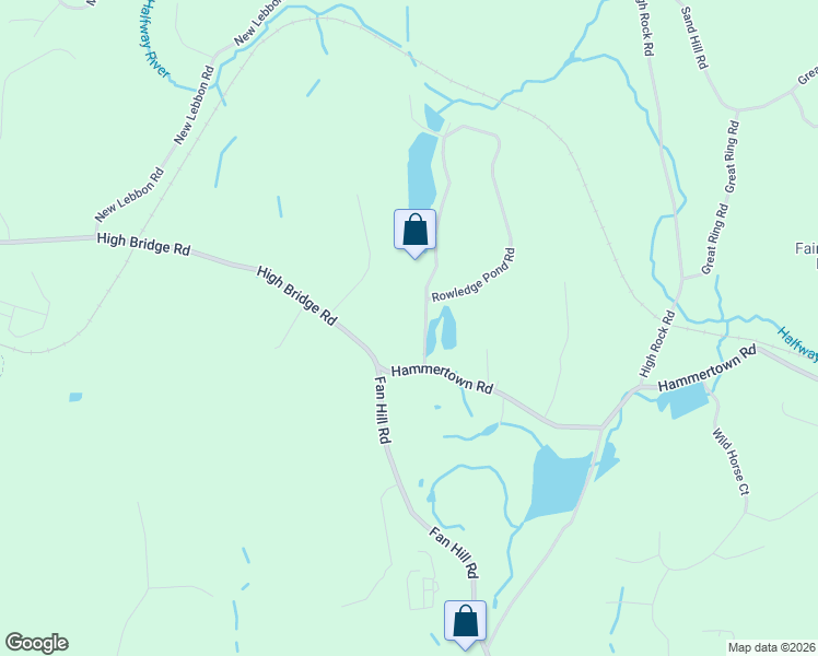 map of restaurants, bars, coffee shops, grocery stores, and more near 3 Rowledge Pond Road in Monroe
