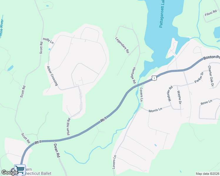 map of restaurants, bars, coffee shops, grocery stores, and more near 24R Sunrise Trail in East Lyme