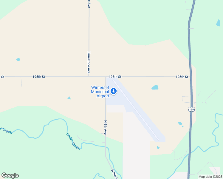 map of restaurants, bars, coffee shops, grocery stores, and more near 3405 North 8th Avenue in Winterset