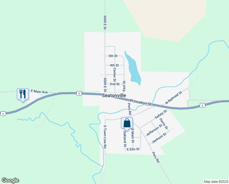 map of restaurants, bars, coffee shops, grocery stores, and more near in Seatonville