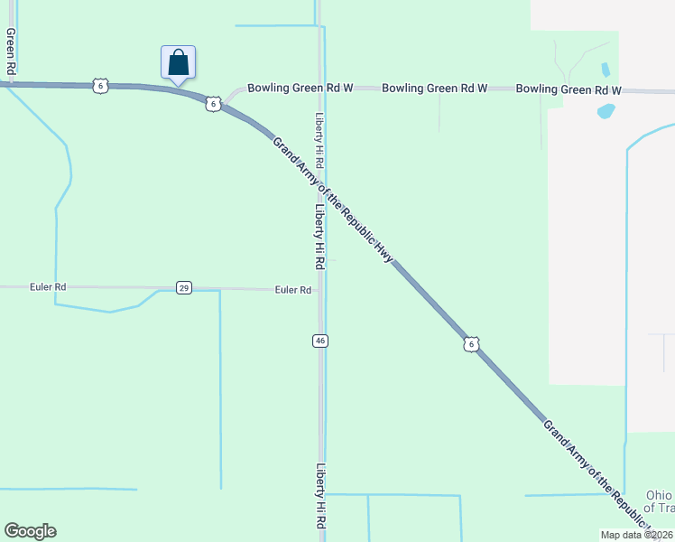 map of restaurants, bars, coffee shops, grocery stores, and more near 14486 Liberty Hi Road in Bowling Green