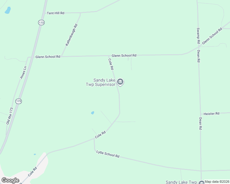 map of restaurants, bars, coffee shops, grocery stores, and more near 315 Cole Road in Sandy Lake