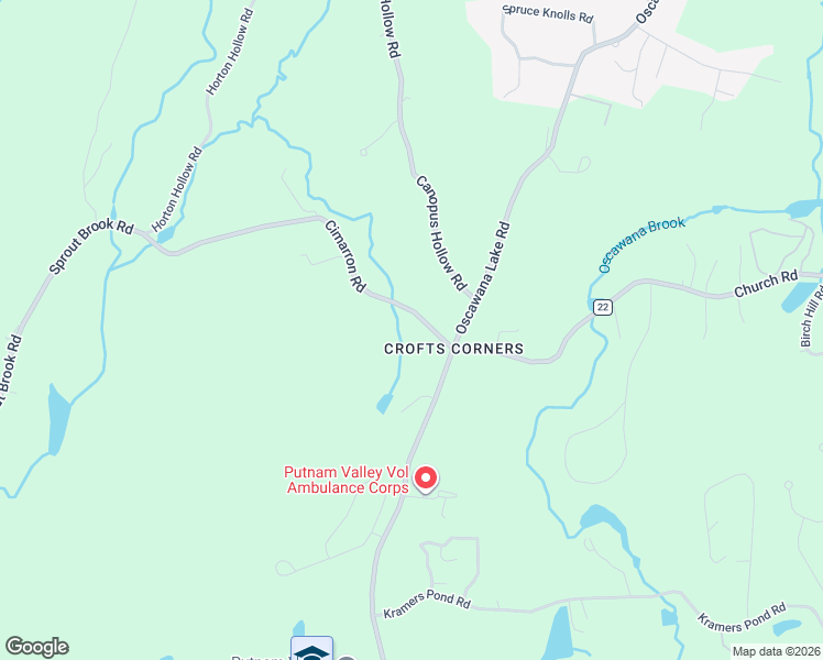 map of restaurants, bars, coffee shops, grocery stores, and more near 7 Cimarron Road in Putnam Valley