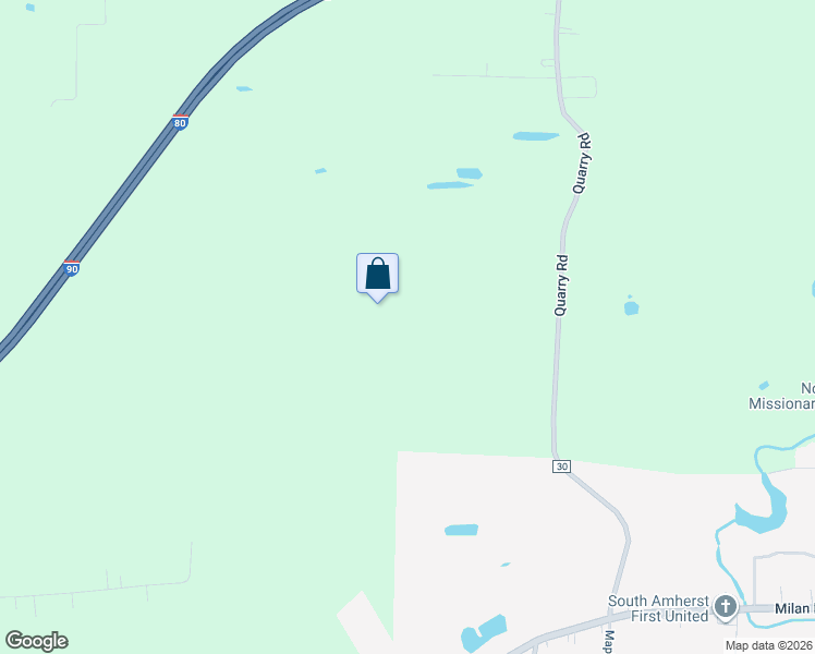 map of restaurants, bars, coffee shops, grocery stores, and more near 8412 Quarry Road in Amherst