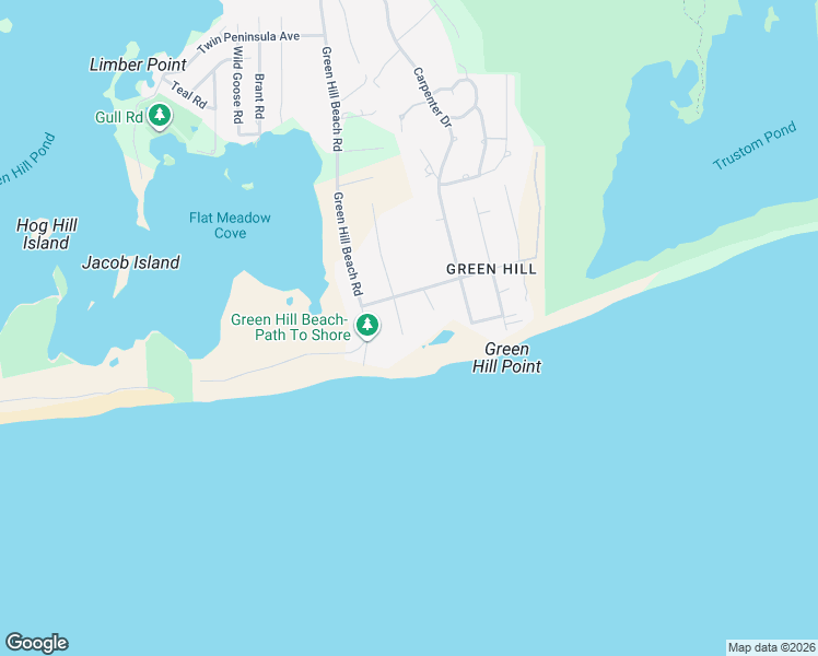 map of restaurants, bars, coffee shops, grocery stores, and more near 2 Rosebriar Avenue in South Kingstown