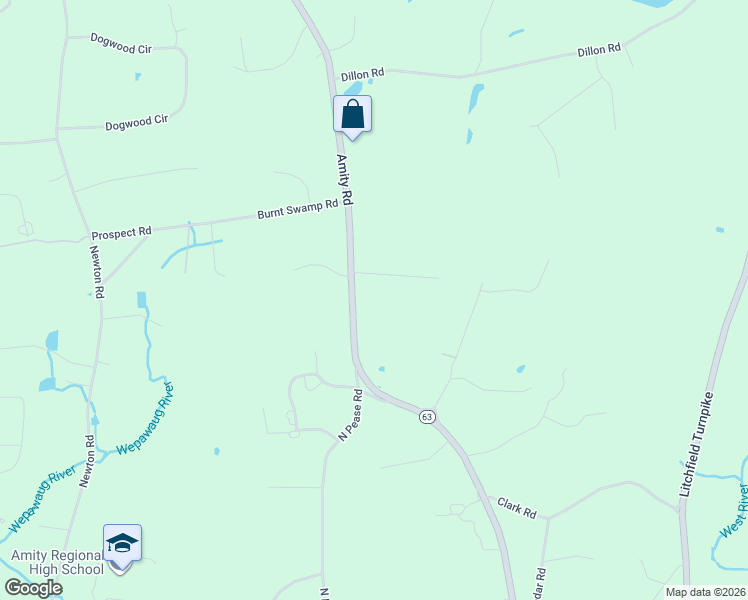 map of restaurants, bars, coffee shops, grocery stores, and more near 4 Walker Lane in Woodbridge