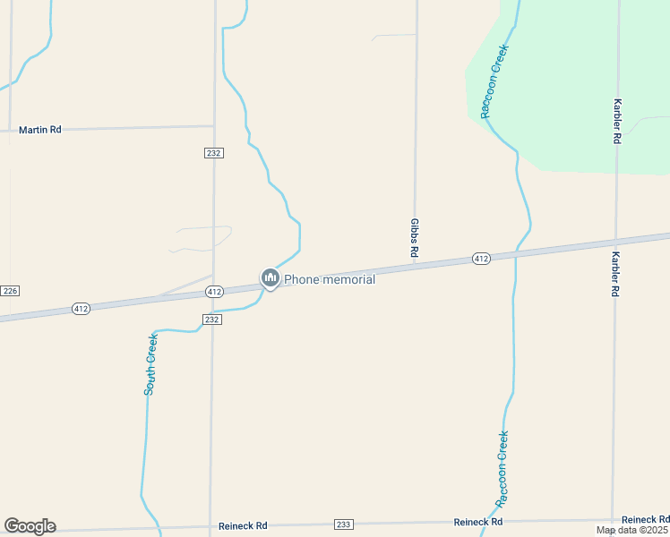 map of restaurants, bars, coffee shops, grocery stores, and more near 3250 Ohio 412 in Fremont