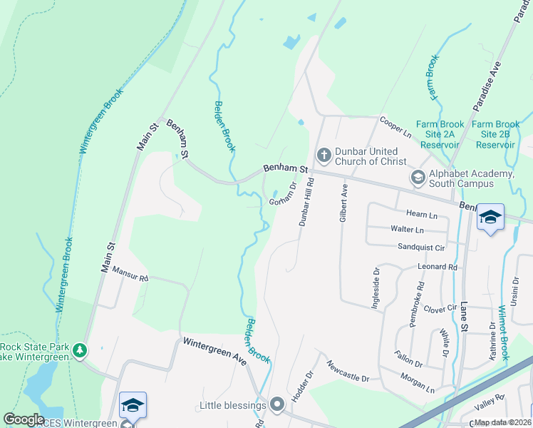 map of restaurants, bars, coffee shops, grocery stores, and more near 60 Brinsmade Road in Hamden