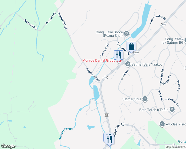 map of restaurants, bars, coffee shops, grocery stores, and more near 30 Peddler Hill Road in Chester