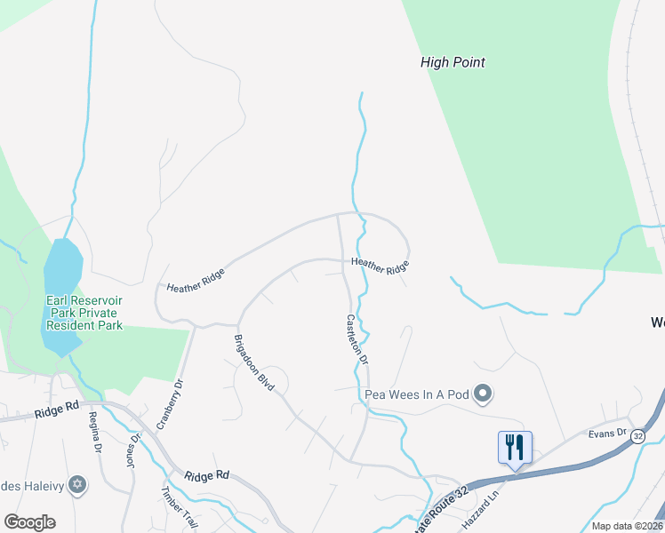 map of restaurants, bars, coffee shops, grocery stores, and more near 22 Castleton Drive in Woodbury