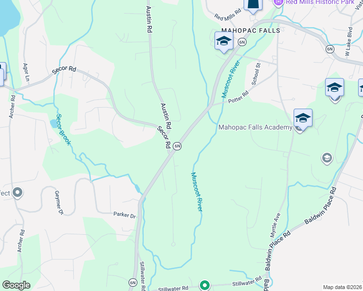 map of restaurants, bars, coffee shops, grocery stores, and more near 426 New York 6N in Mahopac