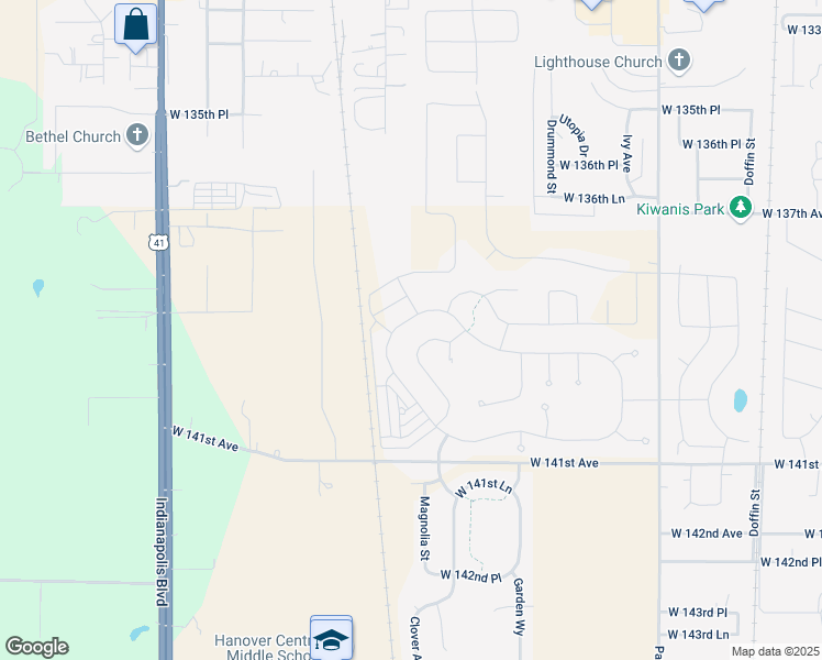map of restaurants, bars, coffee shops, grocery stores, and more near 10401 Pickett Way in Cedar Lake