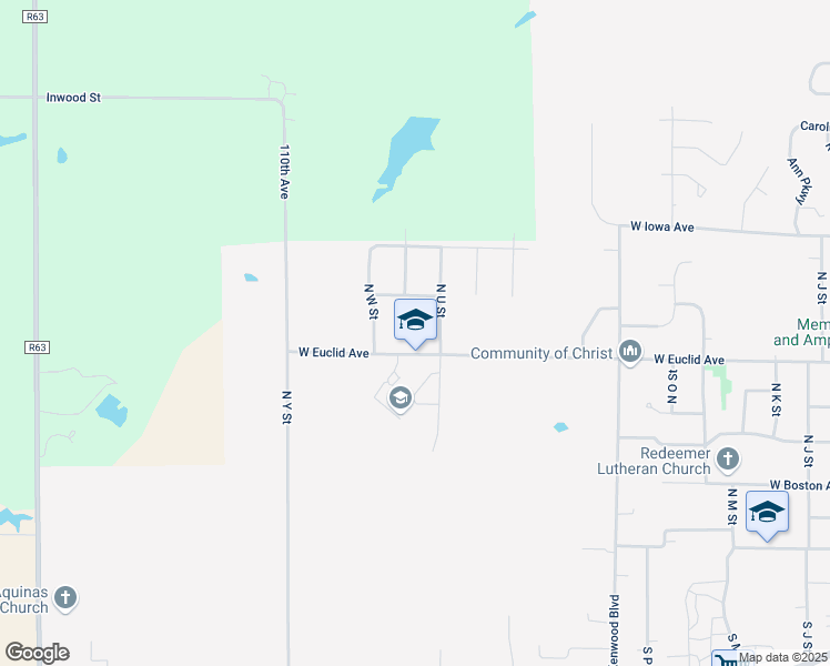 map of restaurants, bars, coffee shops, grocery stores, and more near 2401 West Girard Avenue in Indianola