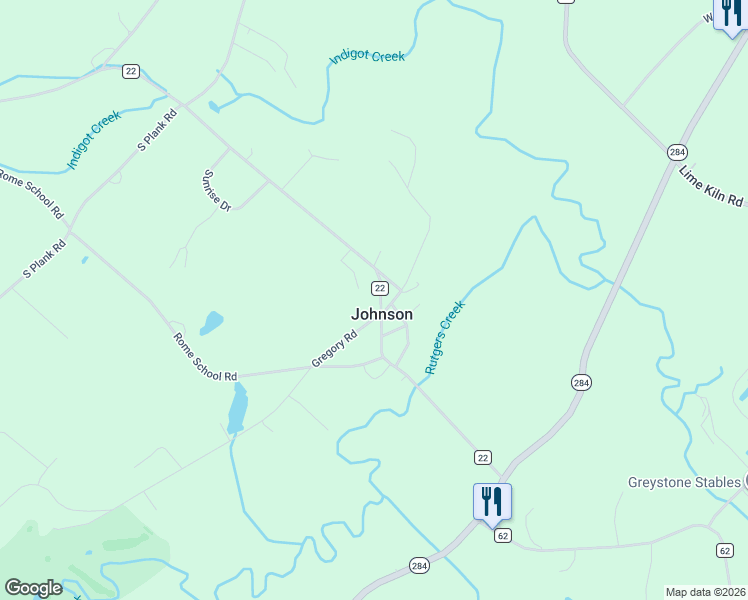 map of restaurants, bars, coffee shops, grocery stores, and more near in Johnson