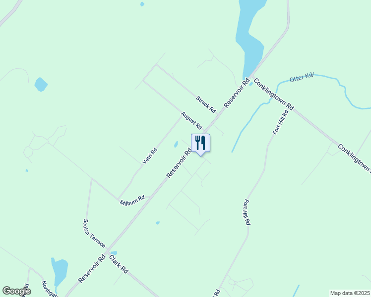 map of restaurants, bars, coffee shops, grocery stores, and more near 224 Reservoir Road in Goshen