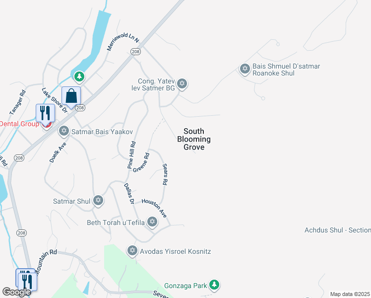 map of restaurants, bars, coffee shops, grocery stores, and more near 66 Mangin Road in Monroe